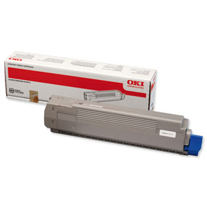 OKI Laser Toner Cartridge Page Life 7300pp Black Ref 44643004