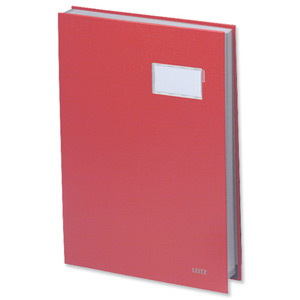 Signature Book 20 Compartments Durable Blotting Card 340x240mm Red Ident: 54A