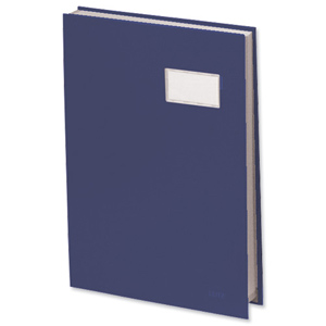 Signature Book 20 Compartments Durable Blotting Card 340x240mm Blue Ident: 54A