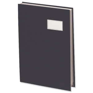 Signature Book 20 Compartments Durable Blotting Card 340x240mm Black Ident: 54A