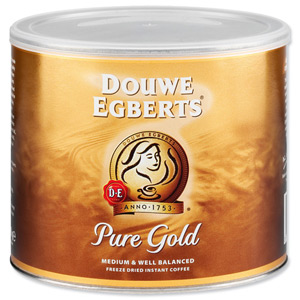 Douwe Egberts Instant Coffee from 100 percent Arabica Beans for 280 Cups Tin 500g Ref A03023 Ident: 611D
