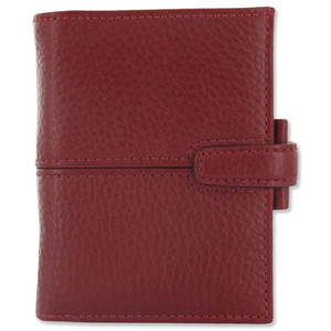 Filofax Finchley Personal Organiser for Refills 67x105mm Mini Red Ref 421488