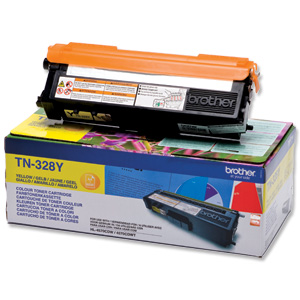 Brother Laser Toner Cartridge Page Life 6000pp Yellow Ref TN328Y