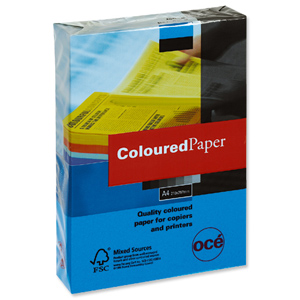 Multifunctional Paper Coloured Ream Wrapped 80gsm A4 Aqua Blue [500 Sheets]