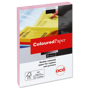 Multifunctional Paper Coloured Ream Wrapped 80gsm A3 Pink [500 Sheets] Ident: 16A