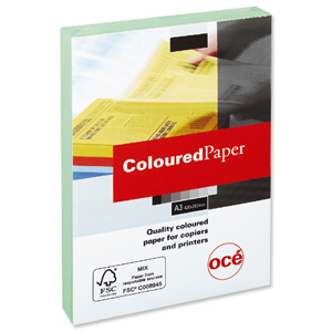 Multifunctional Paper Coloured Ream Wrapped 80gsm A3 Green [500 Sheets] Ident: 16A