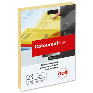 Multifunctional Paper Coloured Ream Wrapped 80gsm A3 Yellow [500 Sheets] Ident: 16A