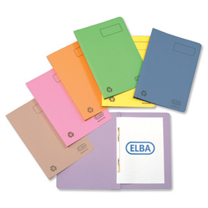 Elba Ashley Flat File 315gsm Capacity 35mm Foolscap Yellow Ref 100090284 [Pack 25] Ident: 200B