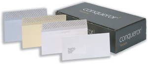 Conqueror Envelopes Wallet Peel and Seal Laid High White DL Ref CDE1440HW [Pack 500]