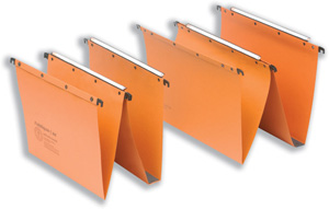 Elba Suspension File Manilla Vertical for 100sheet V-Base A4 Orange Ref 100330270 [Pack 25]