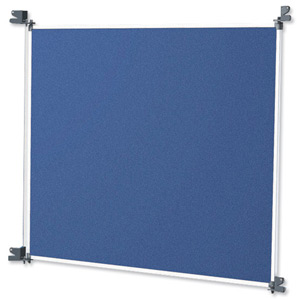 Nobo Modular Display System Panel Small with Brackets W885xD634xH12mm Blue Grey Ref 1902220