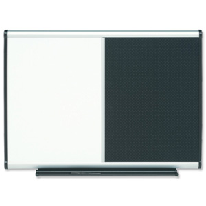 Nobo Prestige Drywipe Board Magnetic with Foamboard Self-sealing Black W900xH600mm Ref QBP9060 Ident: 262E