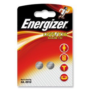 Energizer FSB-2 Battery Alkaline LR44 1.5V Ref 623055 [Pack 2] Ident: 486E