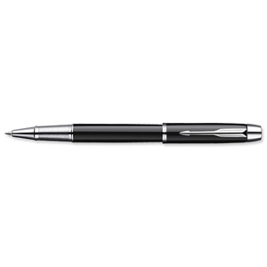 Parker IM Rollerball Black Chrome Trim Blue Ink Ref S0856350 Ident: 87C