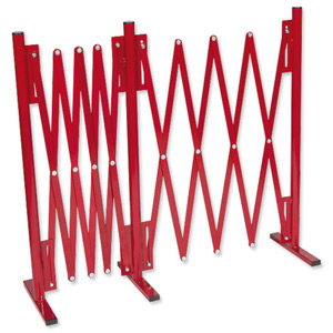 Ease-E-Load Safety Barrier Extendable with Detachable Feet L0.6-4.25xH0.9m Red SB1 Ref SB1 Ident: 544C