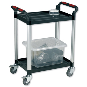 Utility Tray Trolley Standard 2 Shelf Capacity 100kg