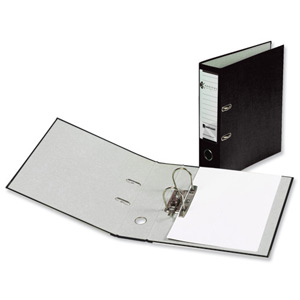 Rexel Karnival Lever Arch File Paper over Board Slotted 70mm A4 Black Ref 3200005 [Pack 10]