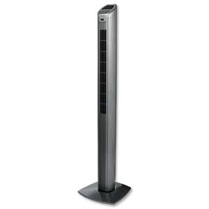 Tower Fan Oscillating Slim Remote Control 3 Speed 8hr Timer 40W H1180mm Ident: 481E