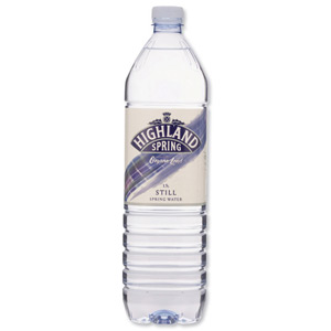 Highland Spring Water Still in Plastic Bottle 1.5 Litre Ref A01057 [Pack 12]