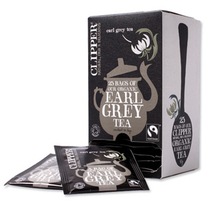 Clipper Fairtrade Organic Earl Grey Tea Bags Ref A06721 [Pack 25]