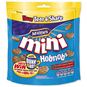 McVities MiniChoc HobNobs Biscuits 125g Ref A07452 Ident: 620B