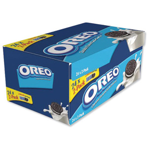 Oreo Mini Biscuits Chocolate-flavoured Sandwich with White Filling Twin Pack Ref A03275 [Pack 48]