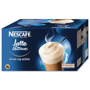 Nescafe Latte Instant Coffee Sachets One Cup Ref 12130429 [Pack 40] Ident: 615B
