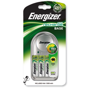Energizer Value Battery Charger for AA AAA Includes 4xAA 1300mAh Batteries Ref 633157
