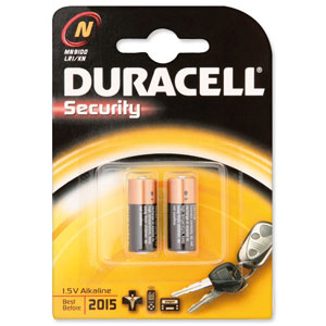 Duracell MN9100N Battery Alkaline for Camera Calculator or Pager 1.5V Ref 81223600 [Pack 2]