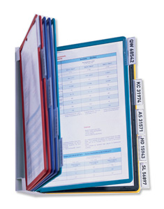 Durable Vario Wall Display Unit Polypropylene with Tabs and Brackets 20 Panels A4 Assorted Ref 5512/00
