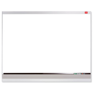 Nobo Platinum Plus Drywipe Board Enamel Magnetic and Fixings Markers 600x900mm Aluminium Ref 1902683 Ident: 256A