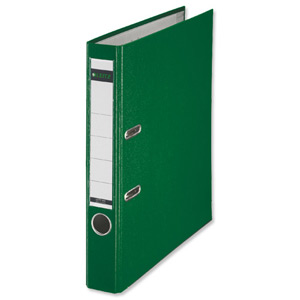 Leitz Mini Lever Arch File Plastic 52mm Spine A4 Green Ref 10151055 [Pack 10] Ident: 228C