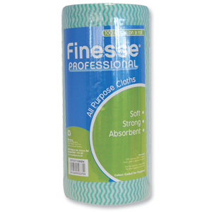 Finesse Professional All-purpose Cloths Roll 100 Green W230xL500 Ref 7077 Ident: 580A