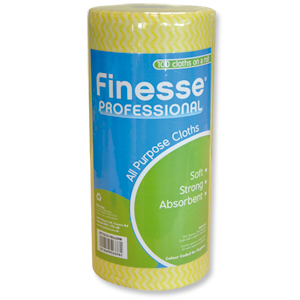 Finesse Professional All-purpose Cloths Roll 100 Yellow W230xL500 Ref 7078