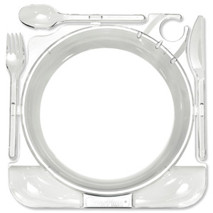 Robinson Young Caterpack Caterplates Recyclable Clear Ref 4401 [Pack 10]