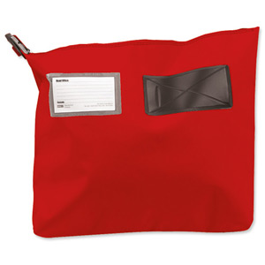 Versapak Mailing Pouch Gusseted Bulk Volume Sealable with Window PVC 470x335x75mm Red Ref CG3 RDS