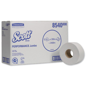 Scott Perf Jumbo Toilet Tissue Two-ply Ref 8540 [Packed 12] Ident: 593B