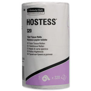 Hostess 320 Toilet Tissue Rolls Two-ply Ref 8653 [Pack 36]