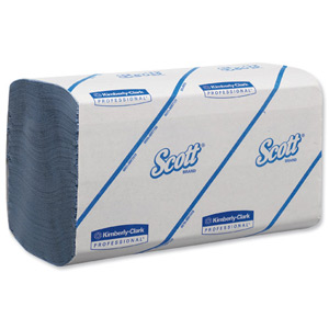 Scott Performance Hand Towels 180 Towel Sleeves Blue Ref 6660 [Pack 15] Ident: 594A