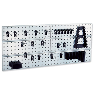 Tool Wall Panels x2 and 28 Super Clips Ident: 512F