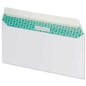 Basildon Bond Envelopes Recycled Wallet Peel and Seal 100gsm DL White Ref F80275 [Pack 100] Ident: 117D