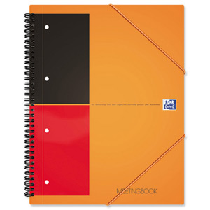 Oxford International Organiser Book 2 Wire 2 Margin Ruled 6 Dividers 160pp A4+ Ref 100100462 [Pack 5]