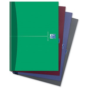 Oxford Office Notebook Casebound Hard Cover Ruled 192pp 90gsm A5 Assorted Ref 100103072 [Pack 5]
