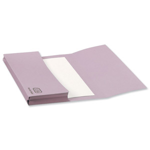 Elba Document Wallet Half Flap 285gsm Capacity 32mm Foolscap Mauve Ref 100090240 [Pack 50] Ident: 190A