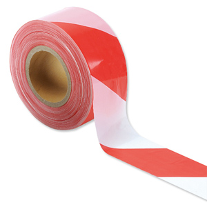 Barrier Tape in Dispenser Box 72mmx500m Red and White