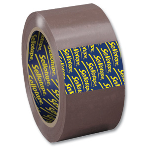 Sellotape Superseal Case Sealing Tape Polypropylene 50mmx66m Buff Ref 1445172 [Pack 6] Ident: 157B