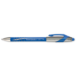 Paper Mate Flexgrip Elite Ball Pen Retractable 1.4mm Tip 1.0mm Line Blue Ref S0767610 [Pack 12] Ident: 78D