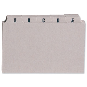 5 Star Guide Card Set A-Z 8x5in 25 Cards 203x127mm Buff Ident: 342C