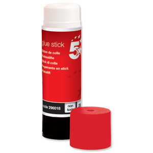 5 Star Glue Stick Solid Washable Non-toxic Medium 20g Ident: 350D