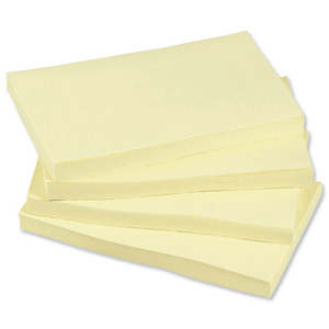 5 Star Re-Move Notes Repositionable Pad of 100 Sheets 76x127mm Yellow [Pack 12] Ident: 65C